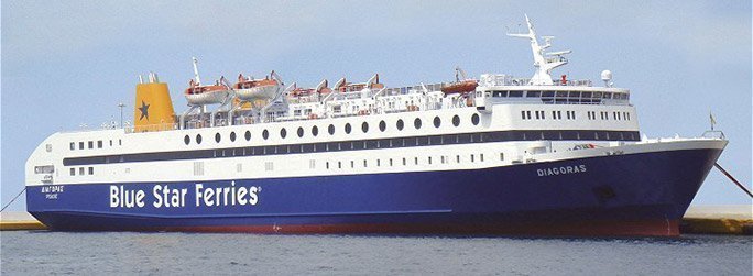Diagoras Schiff von Blue Star Ferries